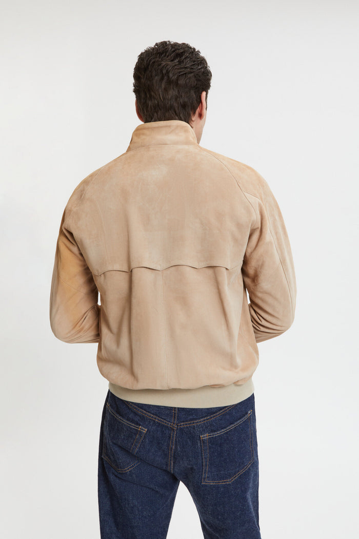 Baracuta Premium G9 Harrington Suede Sand Stone