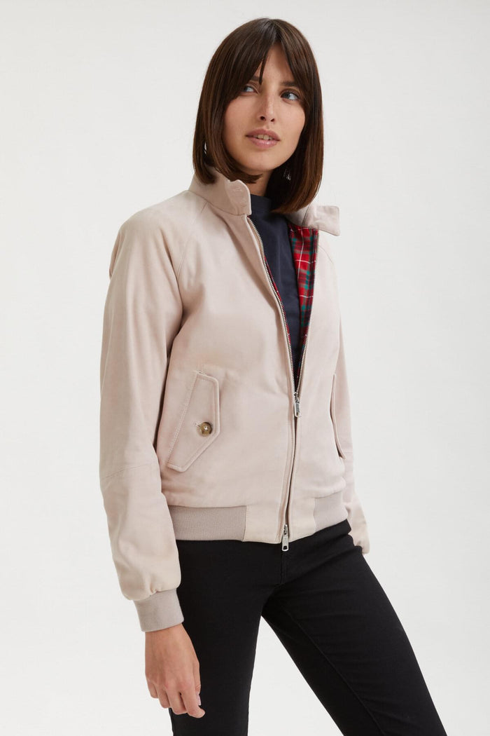 Baracuta Premium G9 Suede Woman Powder Rose