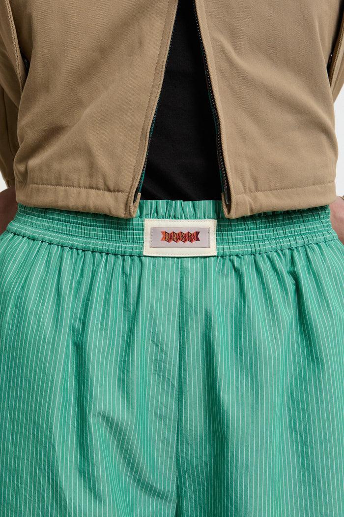 Baracuta Pyjama Pants Green Stripe