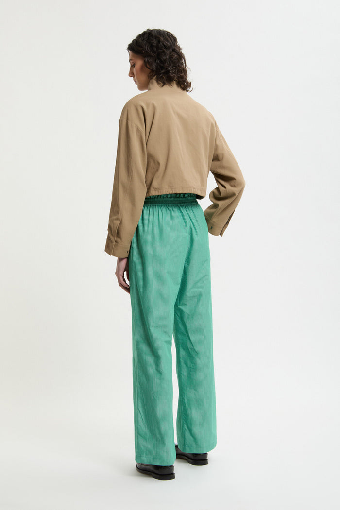 Baracuta Pyjama Pants Green Stripe