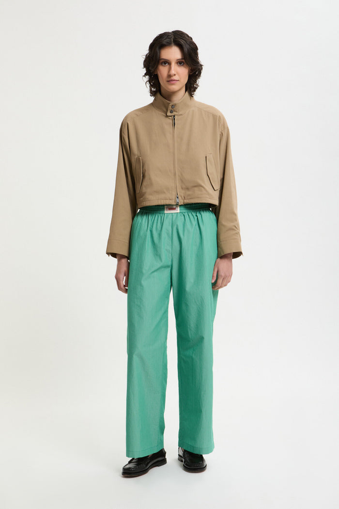 Baracuta Pyjama Pants Green Stripe