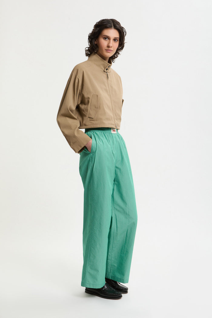 baracuta Pyjama Pants Green stripe