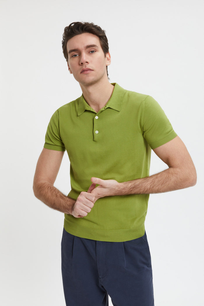 baracuta Short Sleeved Polo Apple