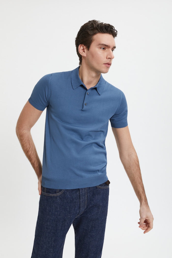 Baracuta Short Sleeved Polo Avio