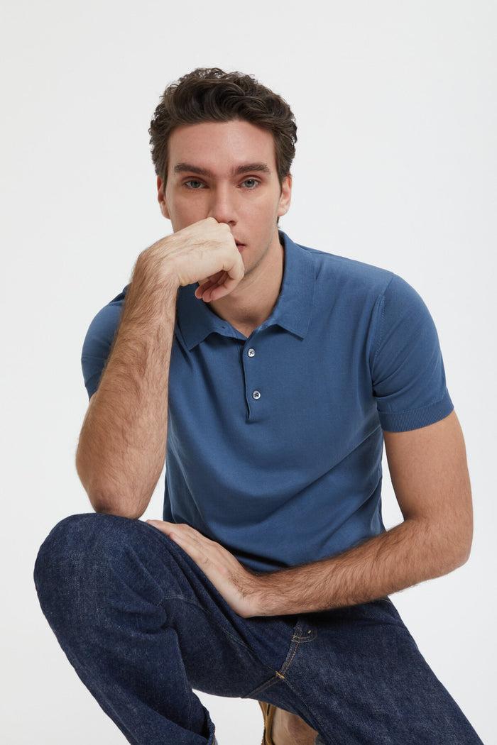 baracuta Short Sleeved Polo Avio