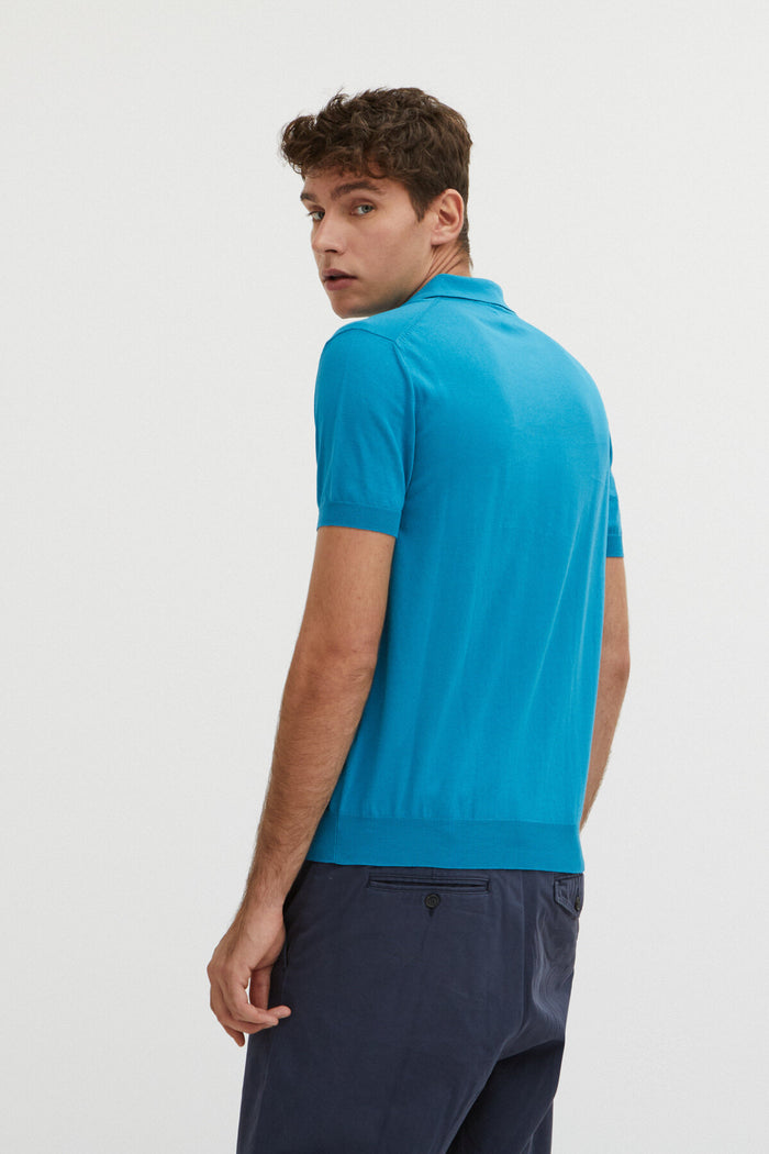 Baracuta Short Sleeved Polo Dark Turquoise