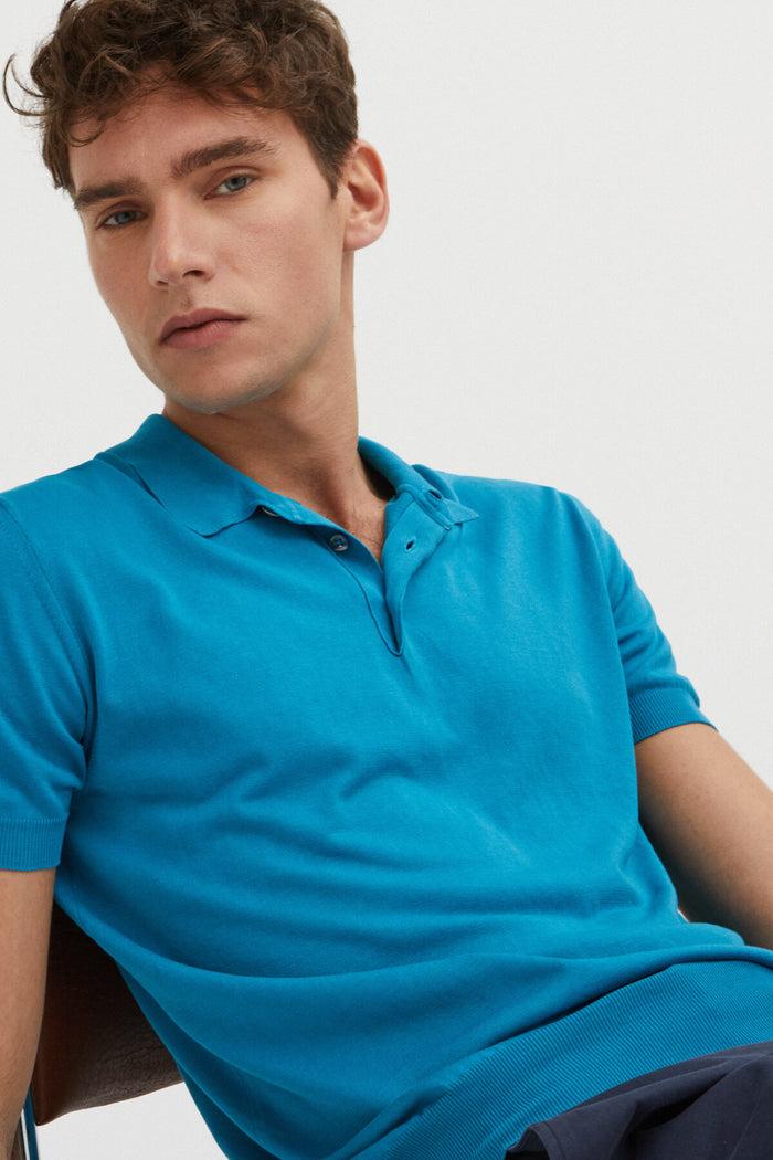 baracuta Short Sleeved Polo Dark turquoise