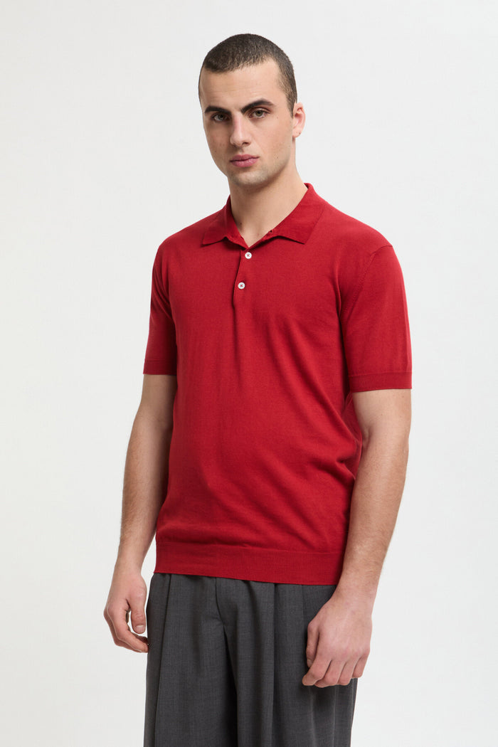 baracuta Short Sleeved Polo Horseguard red