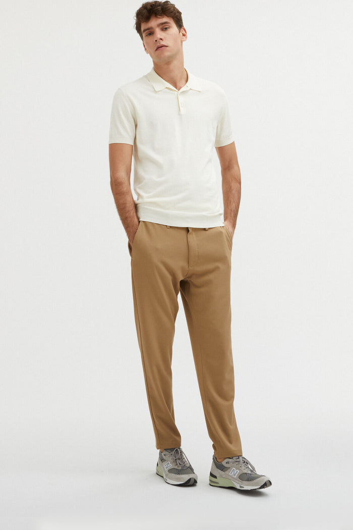 Baracuta Short Sleeved Polo Ivory