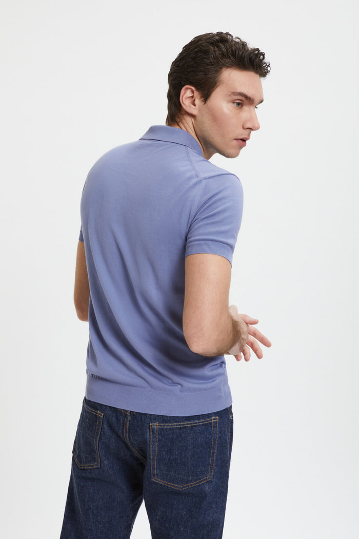 Baracuta Short Sleeved Polo Lavander