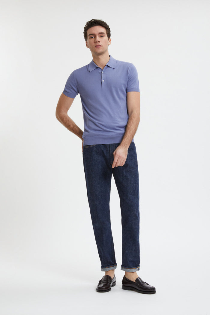 baracuta Short Sleeved Polo Lavander