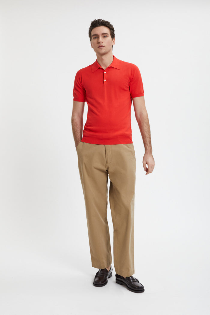 Baracuta Short Sleeved Polo Mandarine