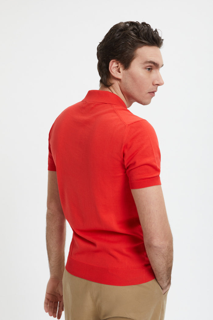 Baracuta Short Sleeved Polo Mandarine