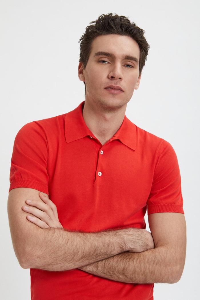 Baracuta Short Sleeved Polo Mandarine