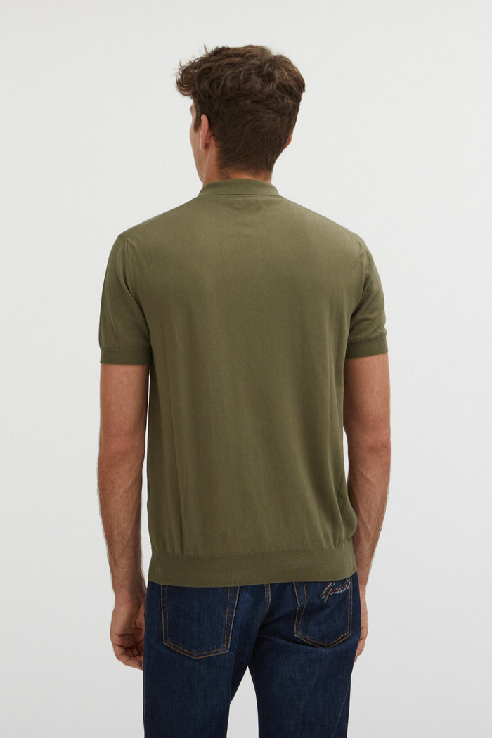 Baracuta Short Sleeved Polo Military Olive