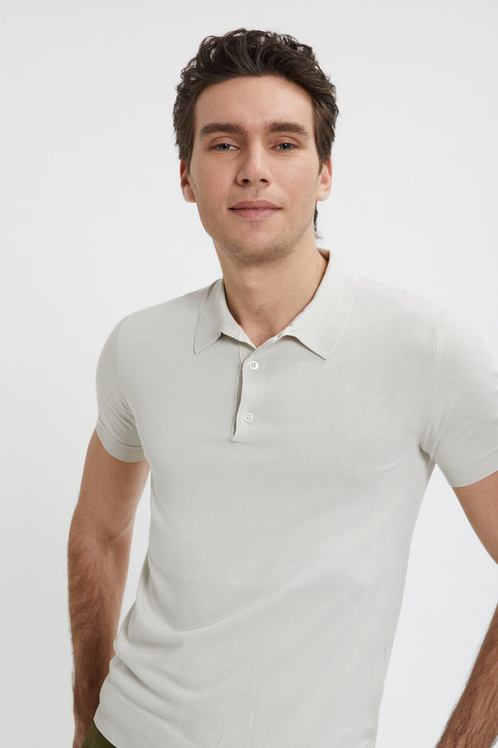 Baracuta Short Sleeved Polo Mist