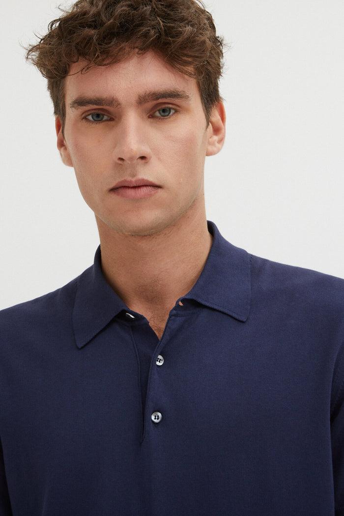 baracuta Short Sleeved Polo Navy