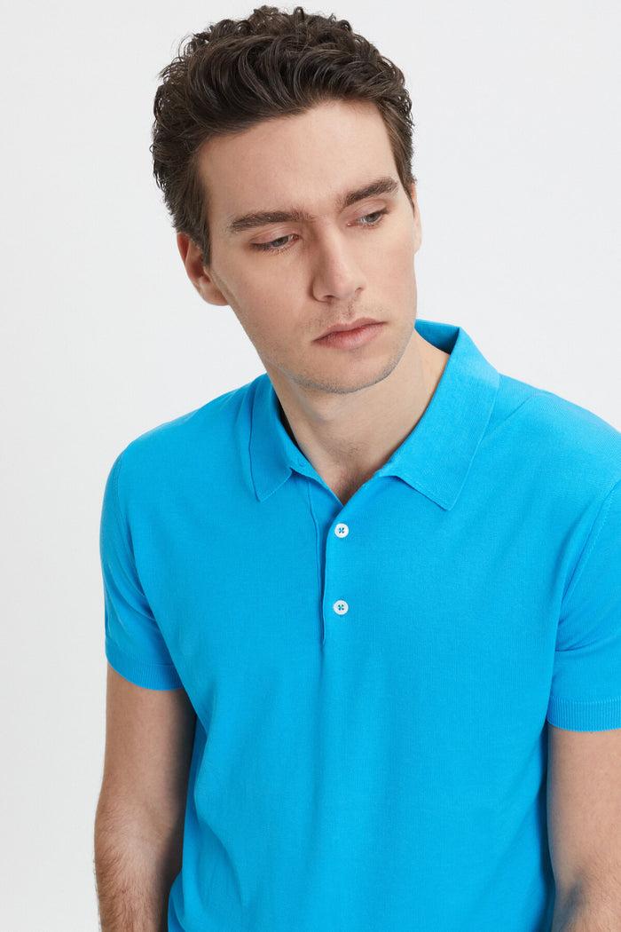 Baracuta Short Sleeved Polo Ocean