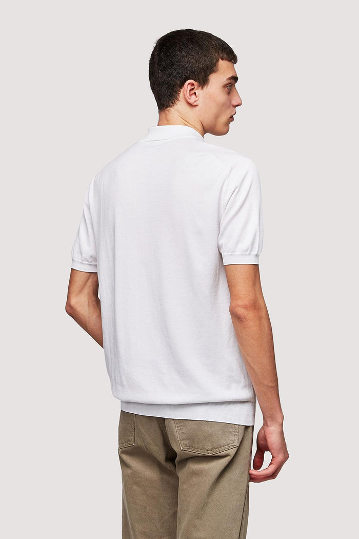 Baracuta Short Sleeved Polo Off White