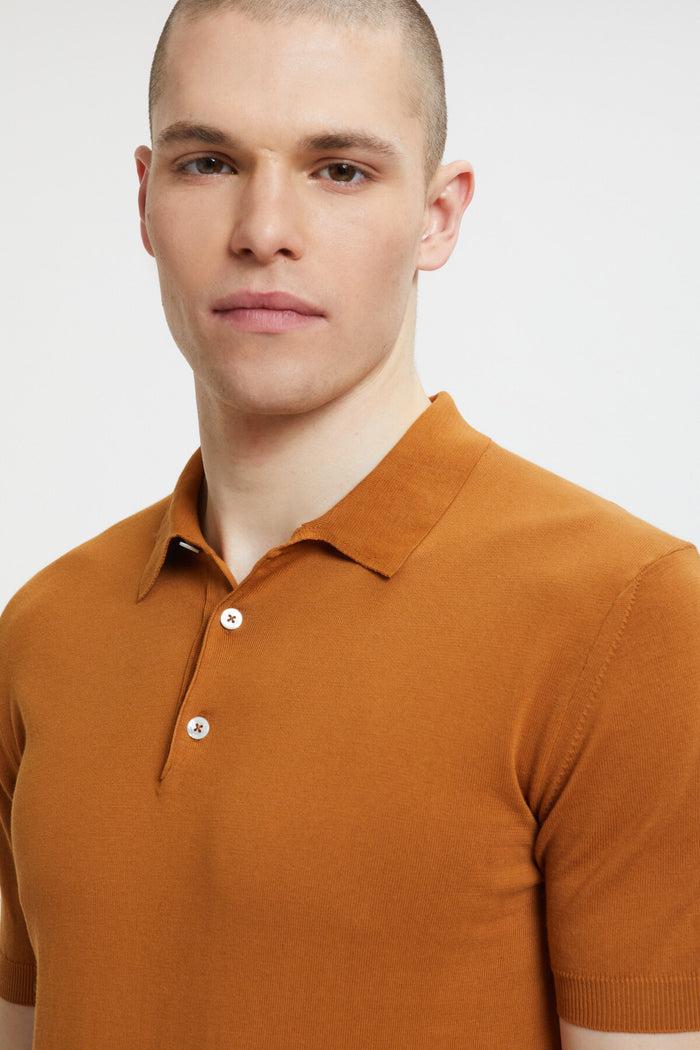 baracuta Short Sleeved Polo Pumpkin spice