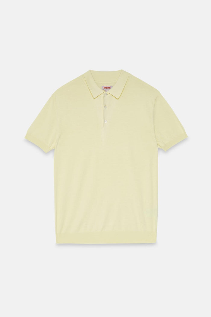 Baracuta Short Sleeved Polo Straw