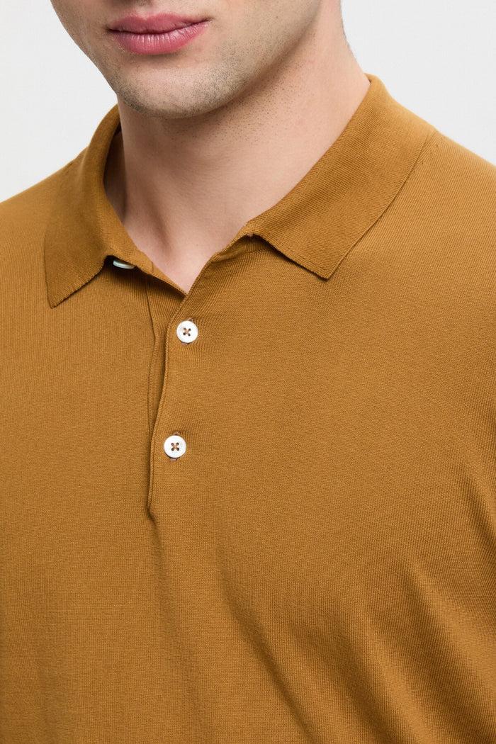 Baracuta Short Sleeved Polo Tobacco