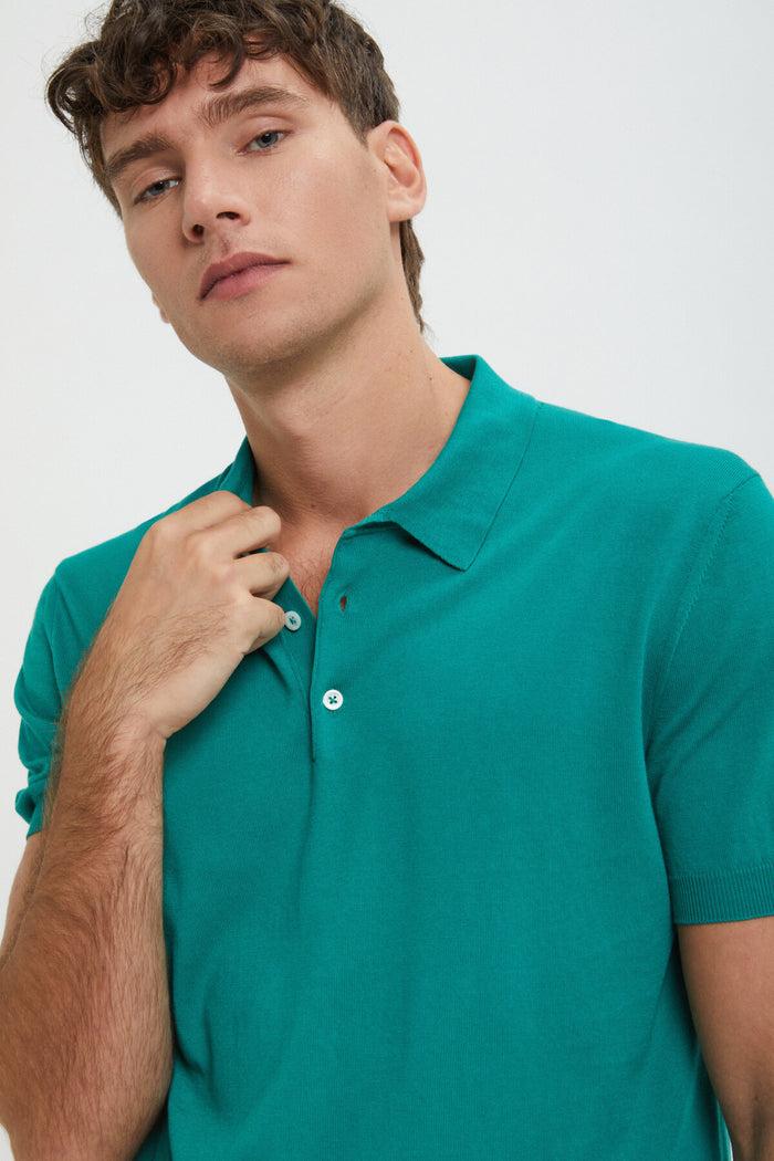 baracuta Short Sleeved Polo Ultramarine