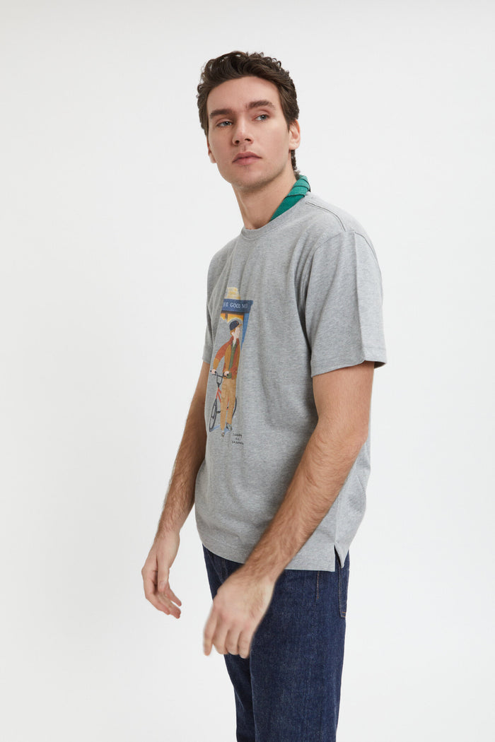 Baracuta Slowboy Arlington T-Shirt Grey Melange