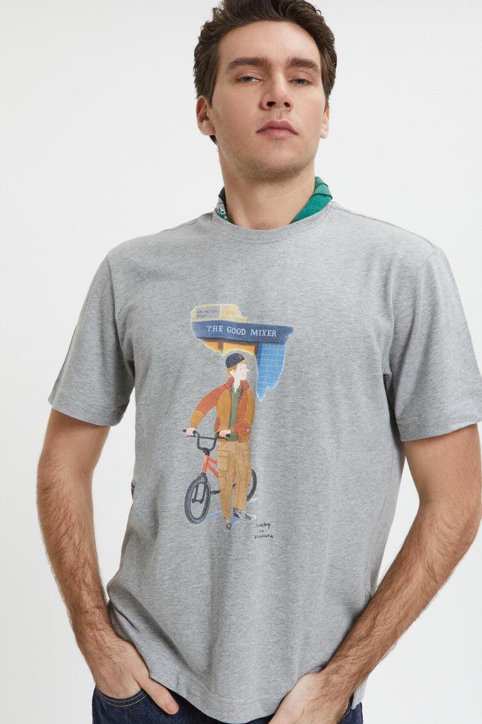 Baracuta Slowboy Arlington T-Shirt Grey Melange