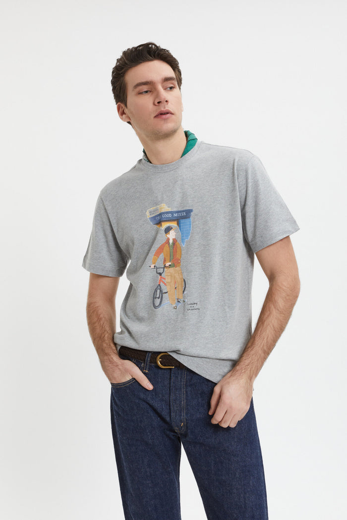 baracuta Slowboy Arlington T-Shirt Grey melange