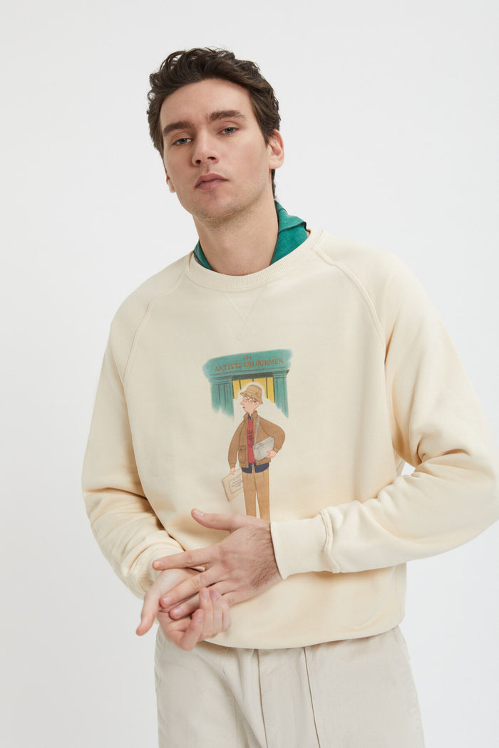 Baracuta Slowboy Colourman Crew Neck Butter