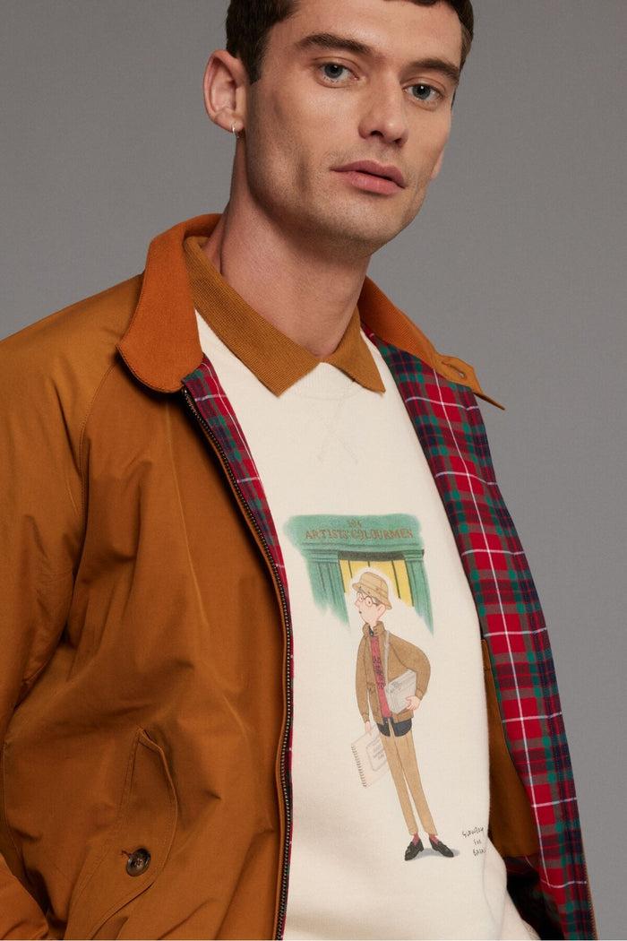 baracuta Slowboy Colourman Crew Neck Butter