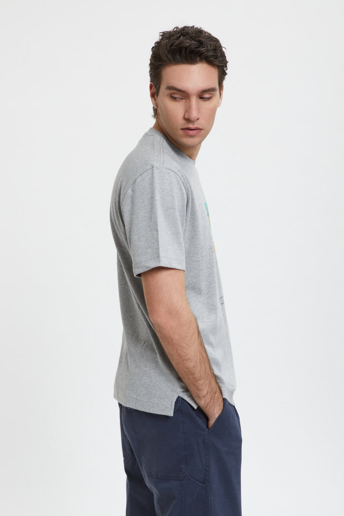 Baracuta Slowboy Colourman T-Shirt Grey Melange