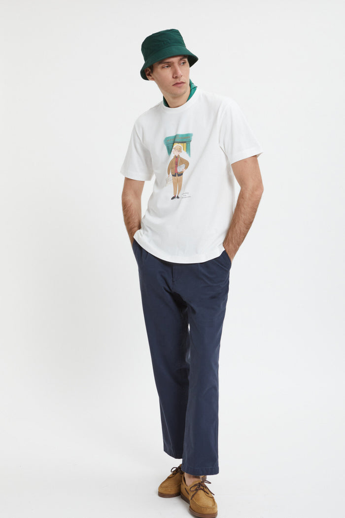 Baracuta Slowboy Colourman T-Shirt Off White
