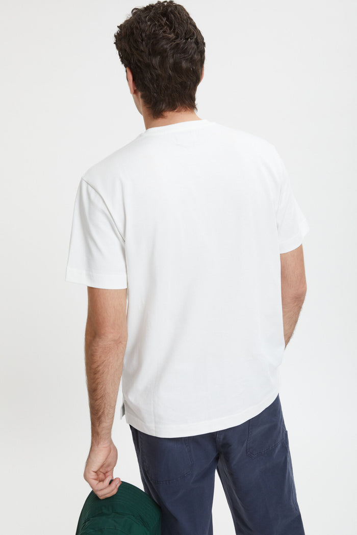 Baracuta Slowboy Colourman T-Shirt Off White