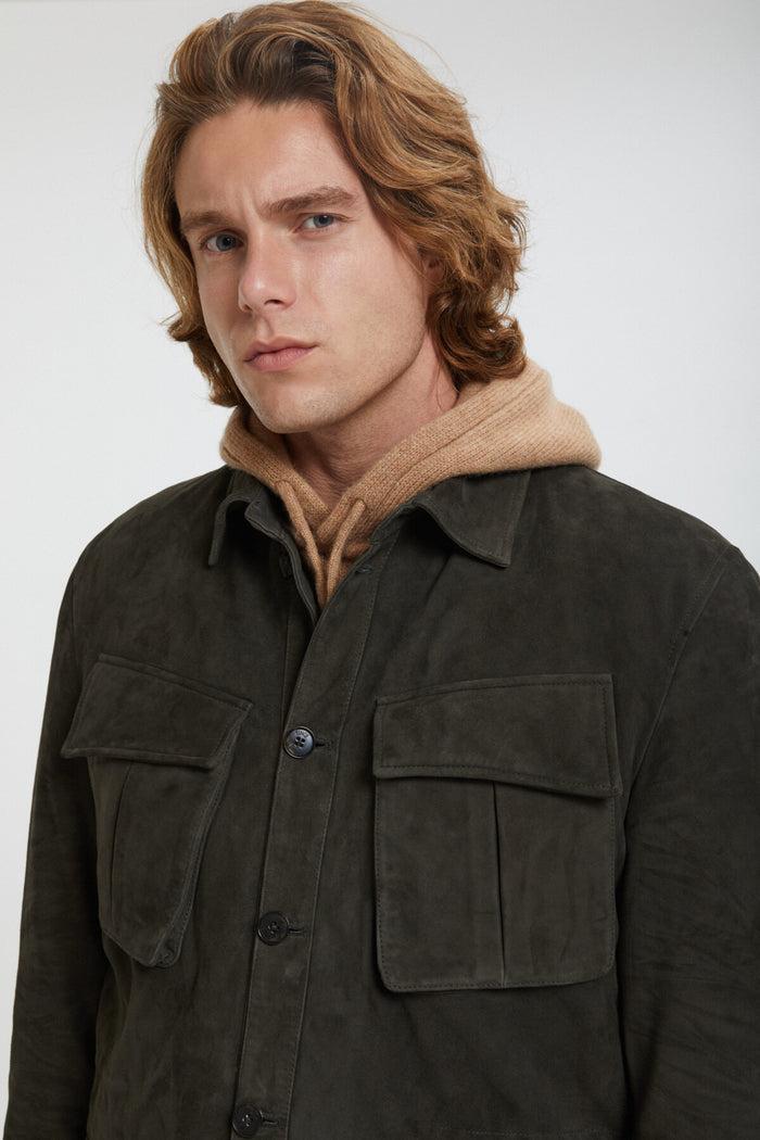 Baracuta Suede Jungle Jacket Green