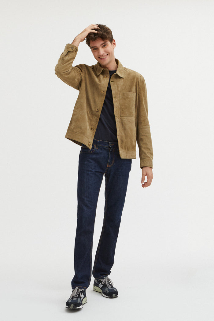 Baracuta Suede Overshirt Bark