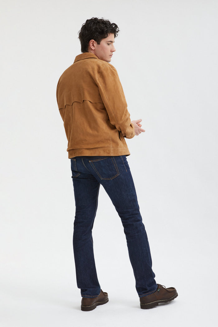 Baracuta Suede Overshirt Tobacco