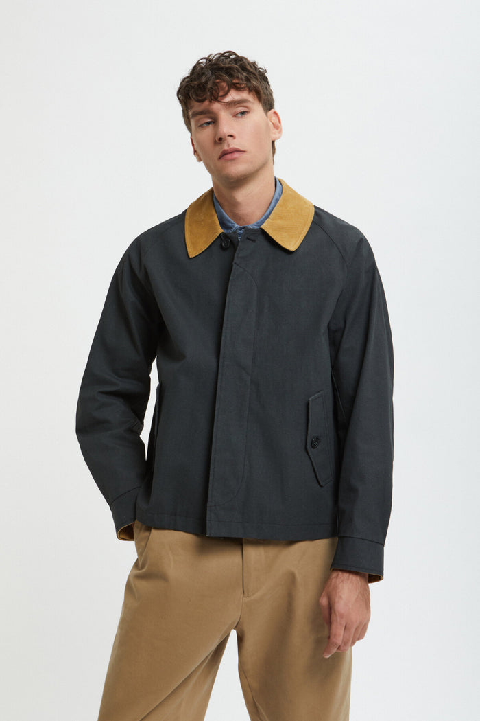 baracuta Tent Cloth Carcoat Black