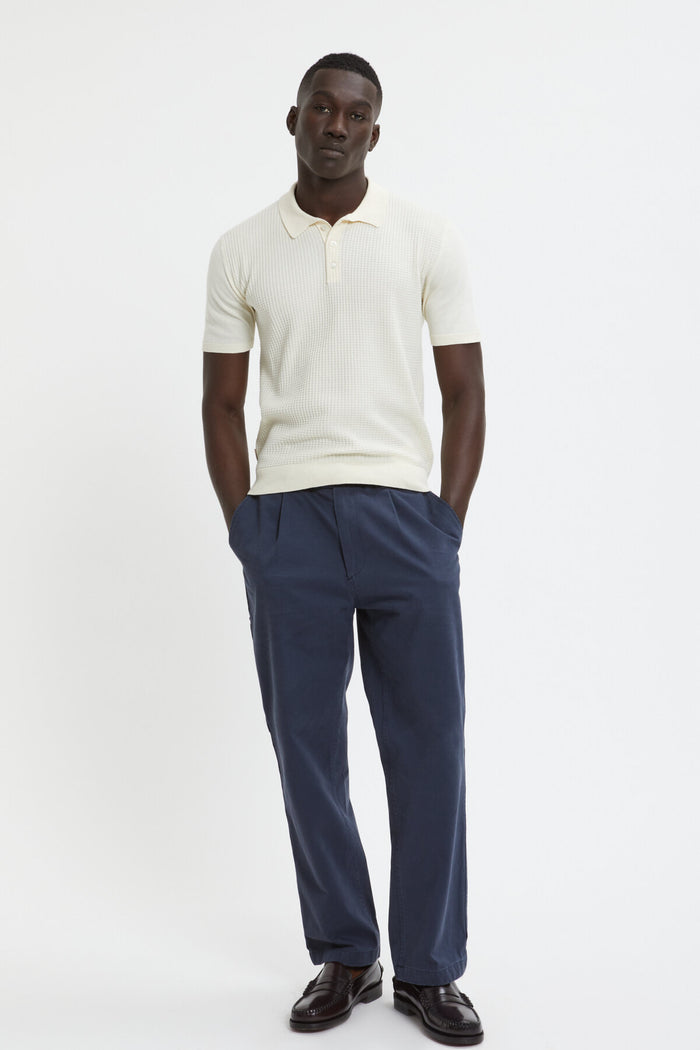 baracuta Waffle Polo Ivory