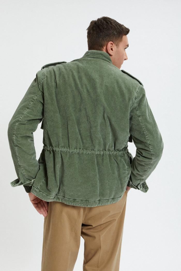 Baracuta Washed Corduroy Field Jacket Pale Leaf