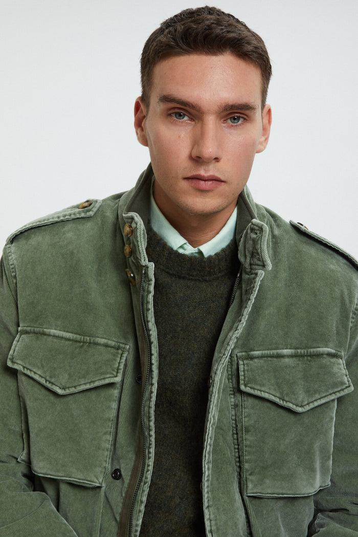 baracuta Washed Corduroy Field Jacket Pale leaf
