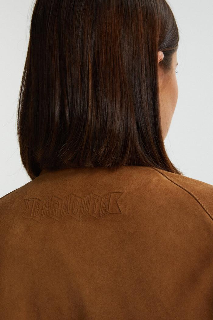 Baracuta Women's Cropped G9 Suede Tobacco