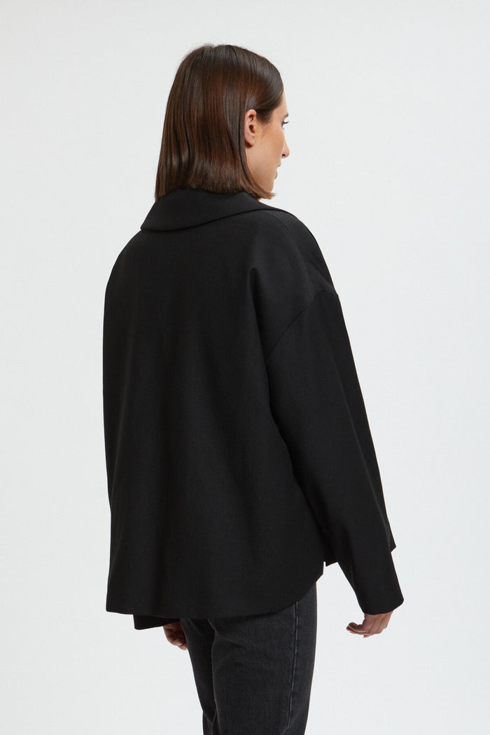 Baracuta Women's Solid Wool Cabane Jacket Black