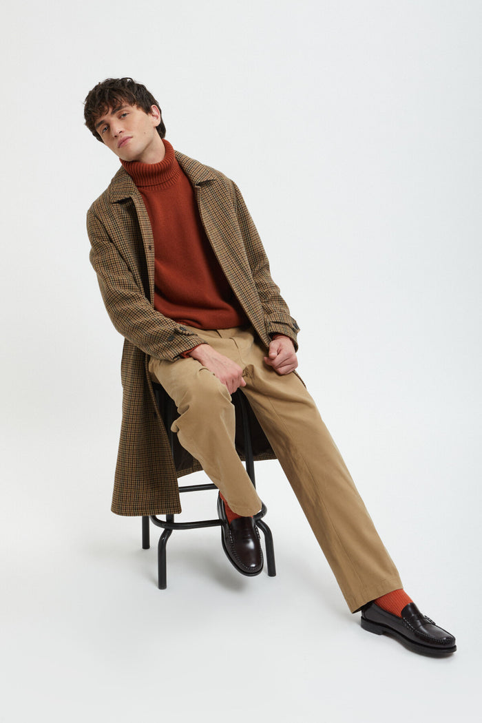 baracuta Wool Paul Coat Dark brown