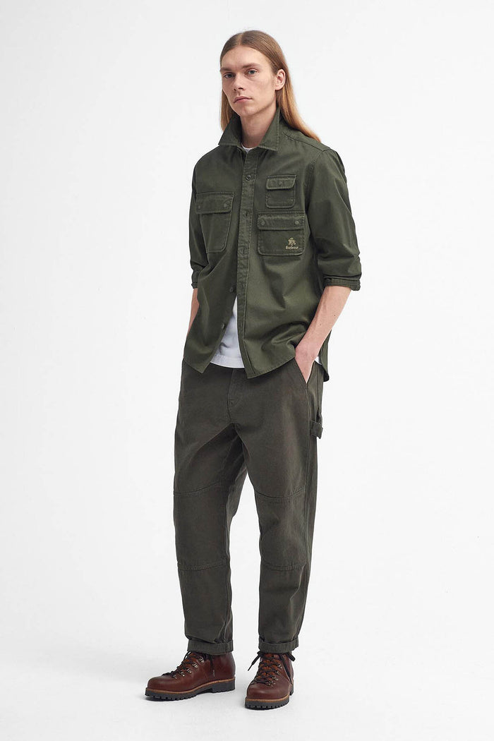 Baracuta Barbour X Baracuta Chorlton Twill Shirt Uniform Green