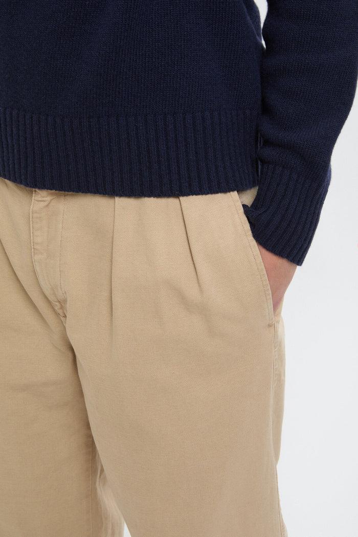 Baracuta Canvas Garment Dyed Trousers British Khaki