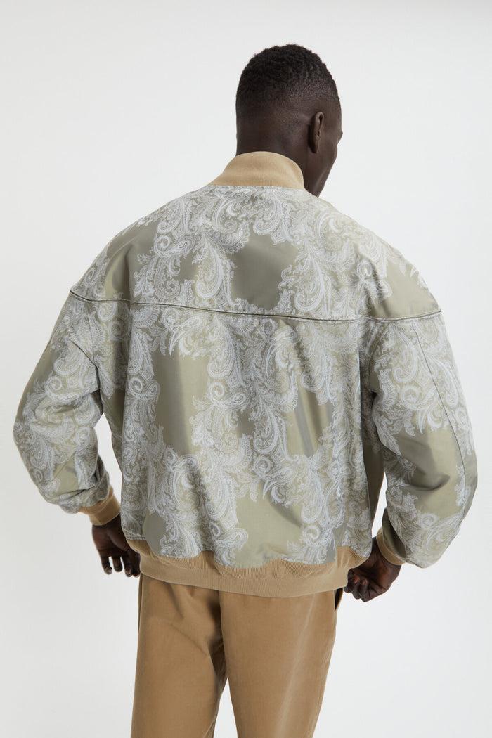 Baracuta Four Climes Paisley Derby Jacket Paisley Khaki