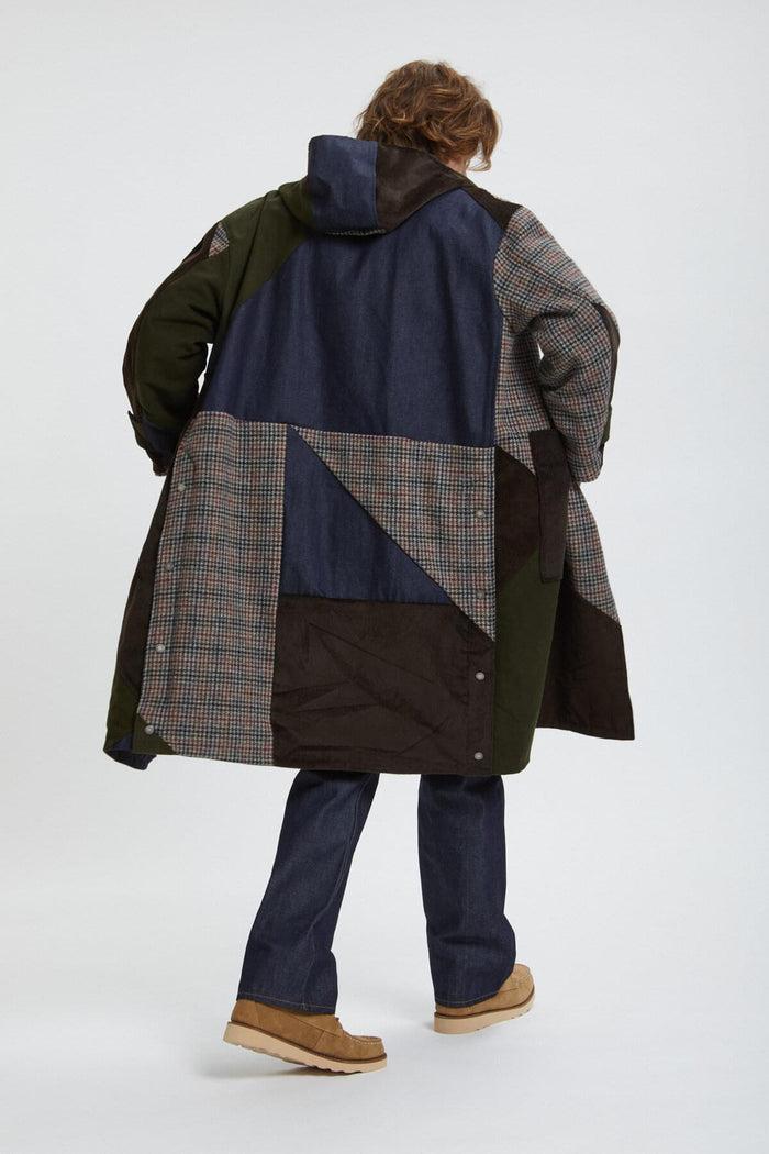 Baracuta Four Climes Patchwork Duffle Coat Multicolor