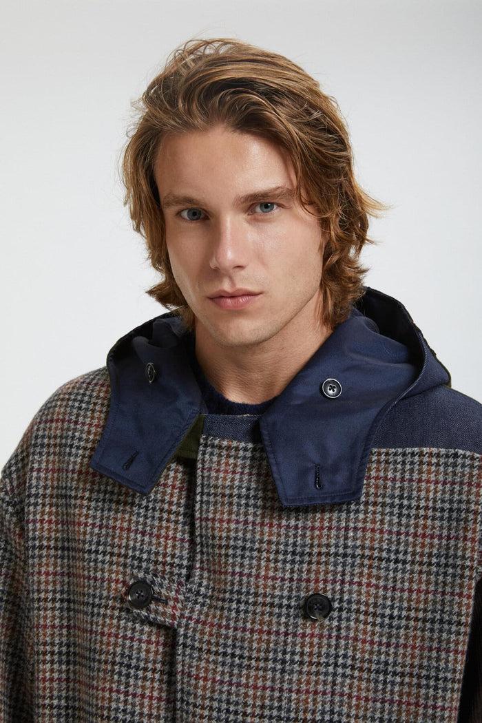 Baracuta Four Climes Patchwork Duffle Coat Multicolor